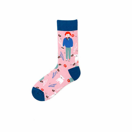 Pure Cotton Personality Ins Street Hip-hop Sports Long Socks