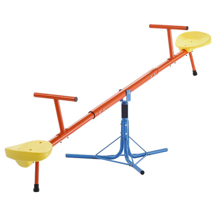 Kids Seesaw 100 lbs Capacity 360 Degrees Rotating Teeter Totter Aged 3+