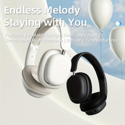 Wireless Headphones - Exceptional Sound Clarity, Featherweight Comfort 20H Endurance