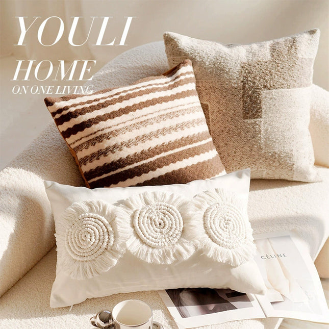 Linen Nordic Style Throw Pillow Covers