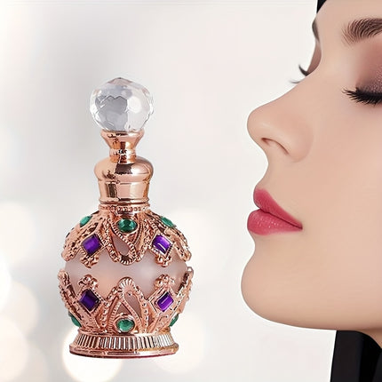 15ml/0.5oz Dubai-inspired Arabic Women's Perfume Oil: Classic Golden, Long-lasting Alluring