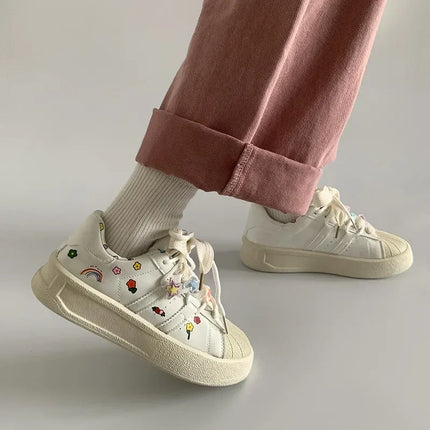 Spring Sports Running White Chunky Sneaker