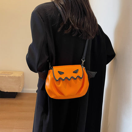 Funny Crossbody Bag Halloween Pumpkin Cartoon Shoulder Bags