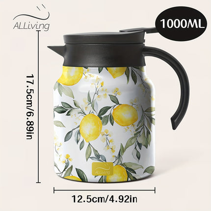 Stainless Steel Teapot And Coffee Pot with a Bohemian Tribal Design, Featuring a Tea