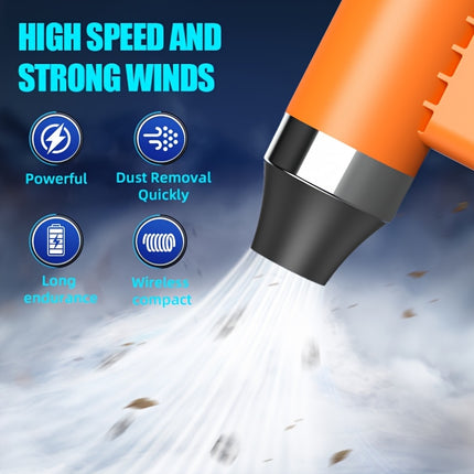 Turbo high-speed fan, 110000 rpm stepless adjustment, with light display, type-c charging, equipped