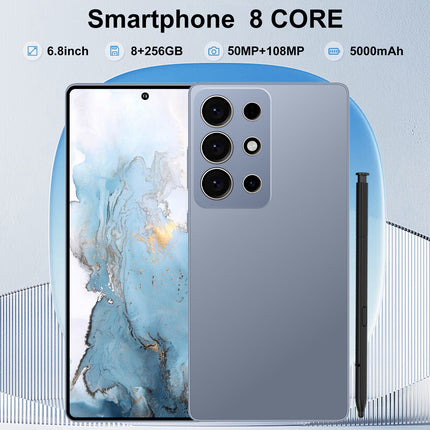 M26 Ultra Unlocked 5G Smartphone | 8GB+256GB, 6.8" HD Display, 50MP+108MP Dual Camera,