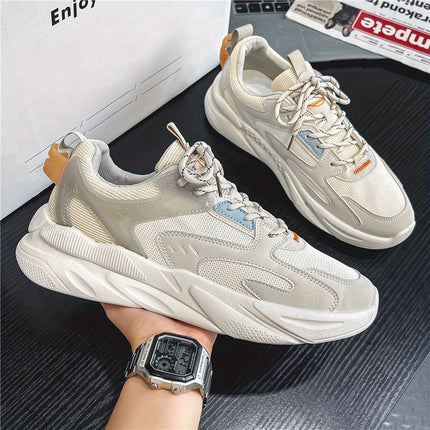 Men's Lightweight Breathable Sneakers - Slip-Resistant Outsole, Cushioned EVA Insole