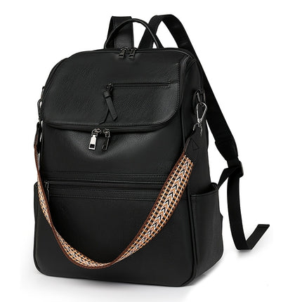 Vintage Backpack Suitable for University Students & Travel - Large Capacity Retro Bag with Oil
