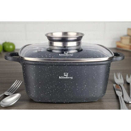 8pcs Pot Set | with Marbled Coating | Cooking Pot | with Lid | Non-Stick Coating | Induction