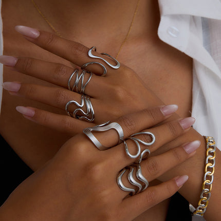 Stainless Steel Ring For Womencolorfast Subtly Luxurious And Exudes A Premium Vibe