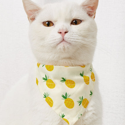 Pet Supplies Pet Saliva Towel Cartoon Pet Dog Collar Cat Triangle Towel Collar Pet Triangle Towel