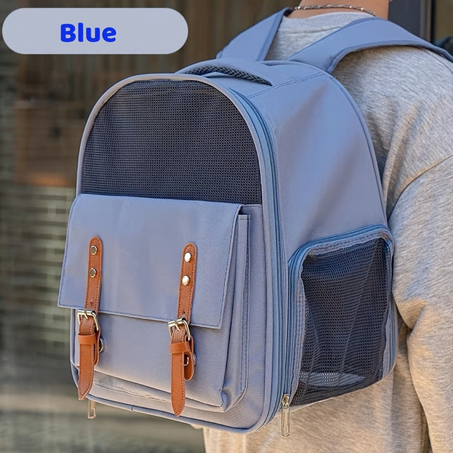 Breathable Cat And Small Dog Backpack Carrier With Large Capacity
