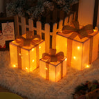 Laser Pink Christmas Gift Box