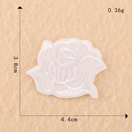 Computer Embroidery Black And White Roses Hotel Bed Sheets