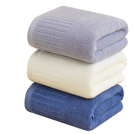 Pure Cotton Bath Towel Thickened Plus-sized Household Hotel Soft Absorbent Lint-free