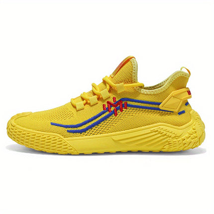 Men's low-top round-toe sports shoes, rubber insoles, shock-absorbing, anti-slip,