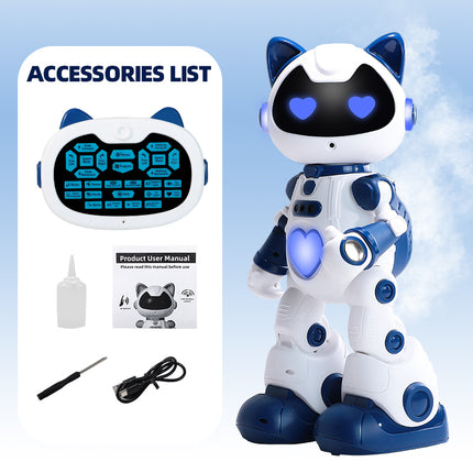 Intelligent Programming Gesture Induction Robot Spray Cool Breathing Lamp Children's Toys