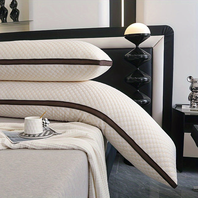 1pc Extra-Long Body Pillow - Hypoallergenic Bed Pillow with Zipper Closure, Ergonomic for Back