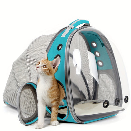 Back Extension Pet Carrier Backpack - Portable Space Capsule Pet Carrier Backpack For Cats & Small Dogs