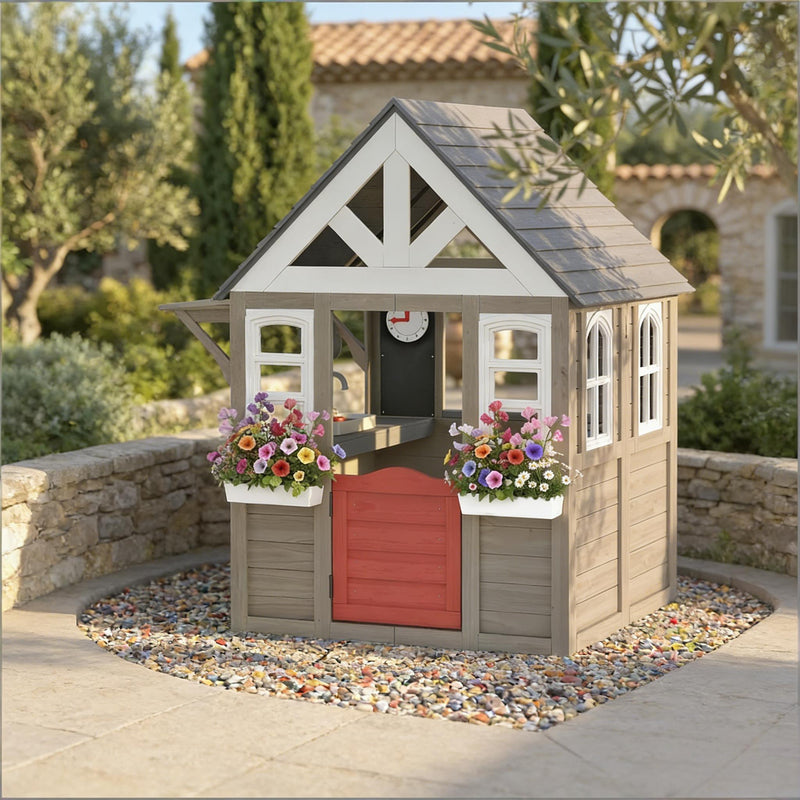 Imaginative Garden Playhouse,Wooden Kids Playhouse,Outdoor Playhouse