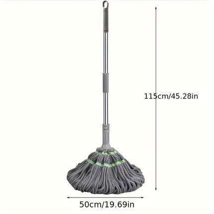 mop the floor, mop the mop with mop cloth, and absorb water