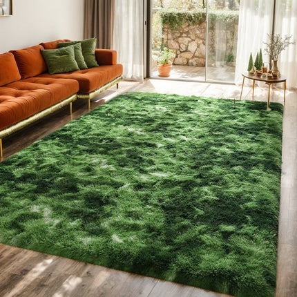 8x10 Plush Shag Rug Fire-Resistant Thick Pile Carpet Suitable for Bedroom & Living Room,