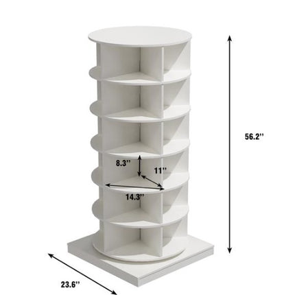 360 Rotating Shoe Cabinet 6 Floors