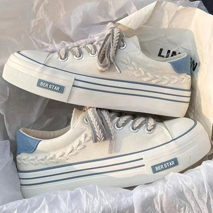 Women Outdoor Trainers Platform Canvas Shoes