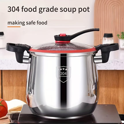 Multifunctional Stainless Steel Stew Pot - Large Capacity, Non-Stick, Fast Sealing & Anti-Scalding