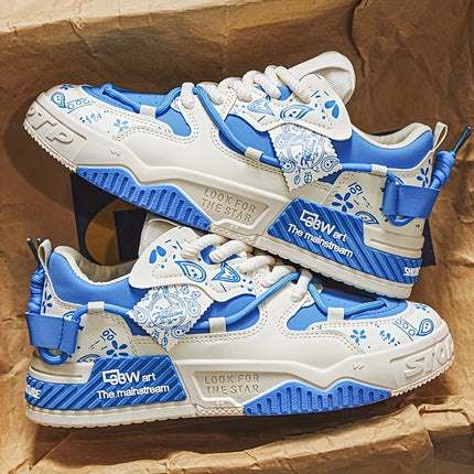 Sneakers, Outdoor Sports Men's Lace-up Fitness Skate Shoes Casual Basketball Shoes Comfortable