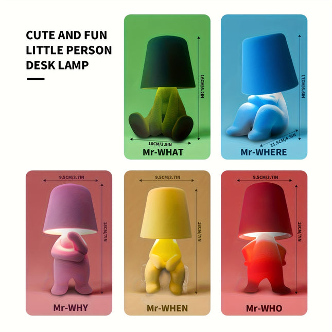 USB Table Lamp with Touch Control & 3-Level Dimmable LED Lights - USB-Powered Lighting,