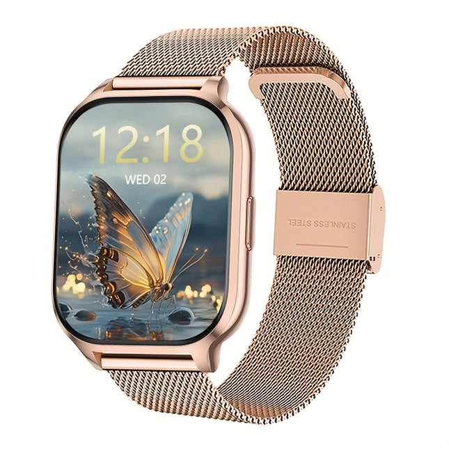 Smart Watch for Men and Women, Text Message Notifications, Remote Camera and Music Control, USB Charging