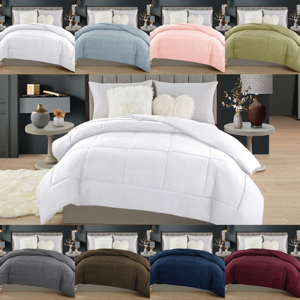 1pc Down-Alternative Comforter, All-Season Bedding - Includes Single Comforter/Duvet Insert