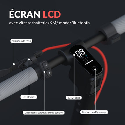 5TH WHEEL 10-Inch Adult Electric Scooter, 350W Motor, 25km/h, Foldable with LED Display,