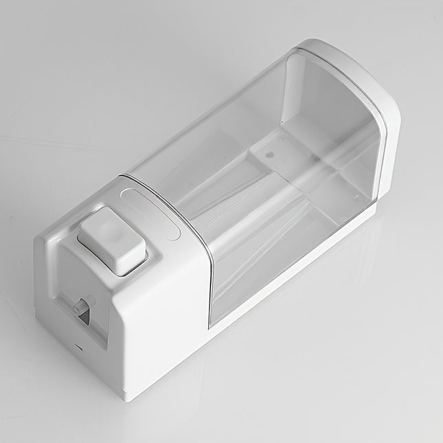 1pc White Wall-Mounted Manual Soap Dispenser - 16.91oz, Suitable for Kitchen and Bathroom