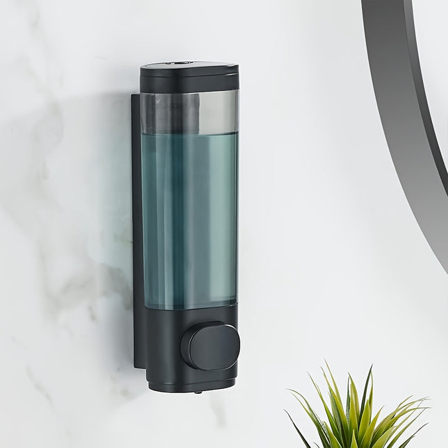 Wall-Mounted Soap Dispensers, 300ml Transparent Chamber Design, Manual Press