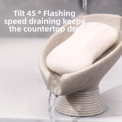 Resin Soap Dish in Wabi-Sabi Style, Available in Four Colors, Showcases a Minimalist