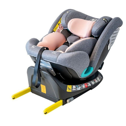 Auto Chair BUF BOOF Isize Pink with Isofix Position 165 Degrees Rotatable 360 Degrees 40-150 Cm