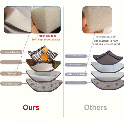 Japanese Floor Mattress - Portable Foldable Camping Bed with Thick Foam Cushioning, Lightweight