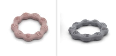 Full Three-dimensional Baby Silicone Teether Baby Molars Holding Round Teether