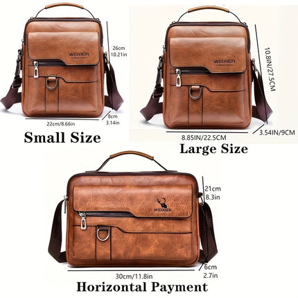 Fashionable High-End Vintage Shoulder Bag, Vertical Business Versatile Casual Crossbody