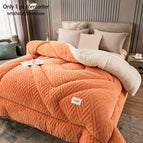 135cm*200cm / Orange - Cut Flower Lamb Quilt