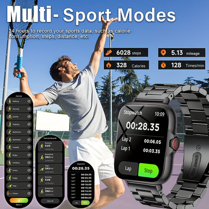High-End 1.83-Inch Touch Screen, Featuring Call Alerts/Multiple Dials/Multiple Sports