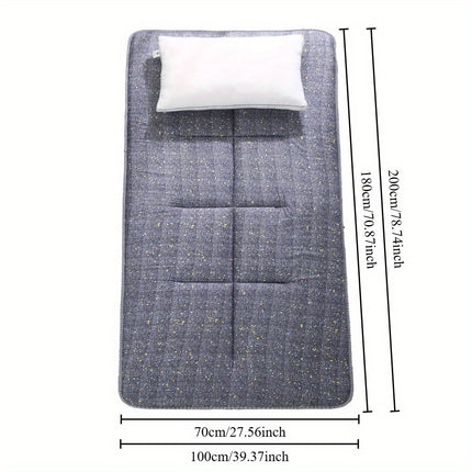 Japanese Floor Mattress - Portable Foldable Camping Bed with Thick Foam Cushioning, Lightweight