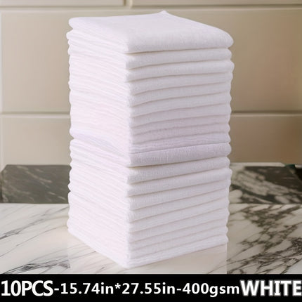 Ultra-Soft Microfiber Salon Towels (5/10/20/50pcs) (Black/White/Grey), 16x27 Inches, 400 GSM