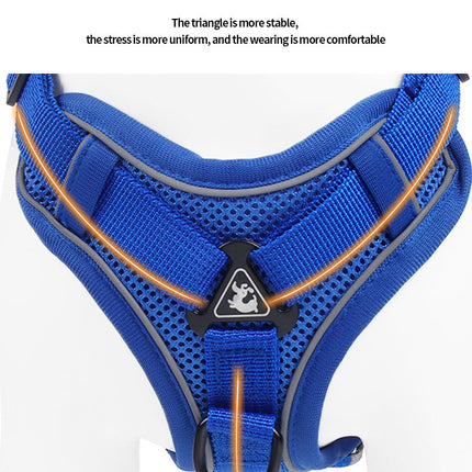 Pet Leash Reflective Breathable Dog Harness Vest-Style Pet Harness