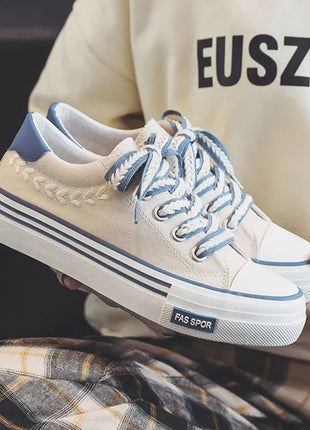 Women Outdoor Trainers Platform Canvas Shoes Height Increasing Chunky Sneakers Young Girls Outdoor Training Women Casual Shoes