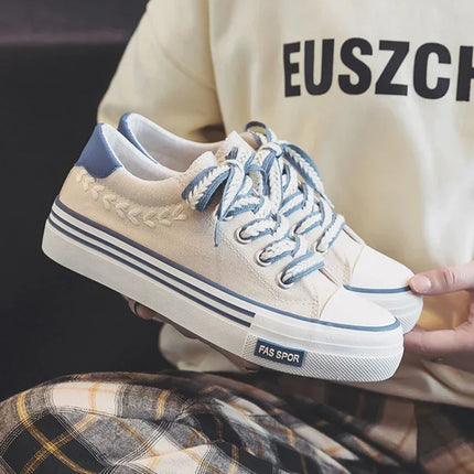 Women Outdoor Trainers Platform Canvas Shoes