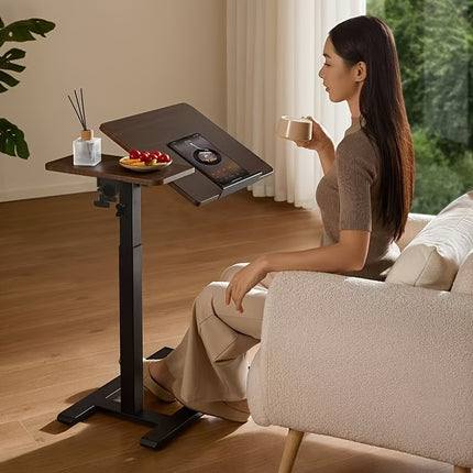 A 4-wheeled Portable Laptop Desk, A Multi-functional Tray Stand, A Bedside Desk That Can Be Flipped 90°-10°, A