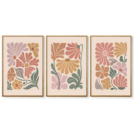 Simple Nordic Morandi Plant Flower Wall Art